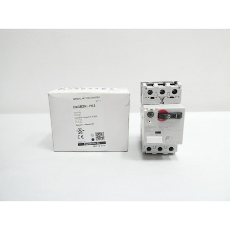 Fuji Electric 0.4-0.63A AMP MANUAL STARTER BM3RSR-P63